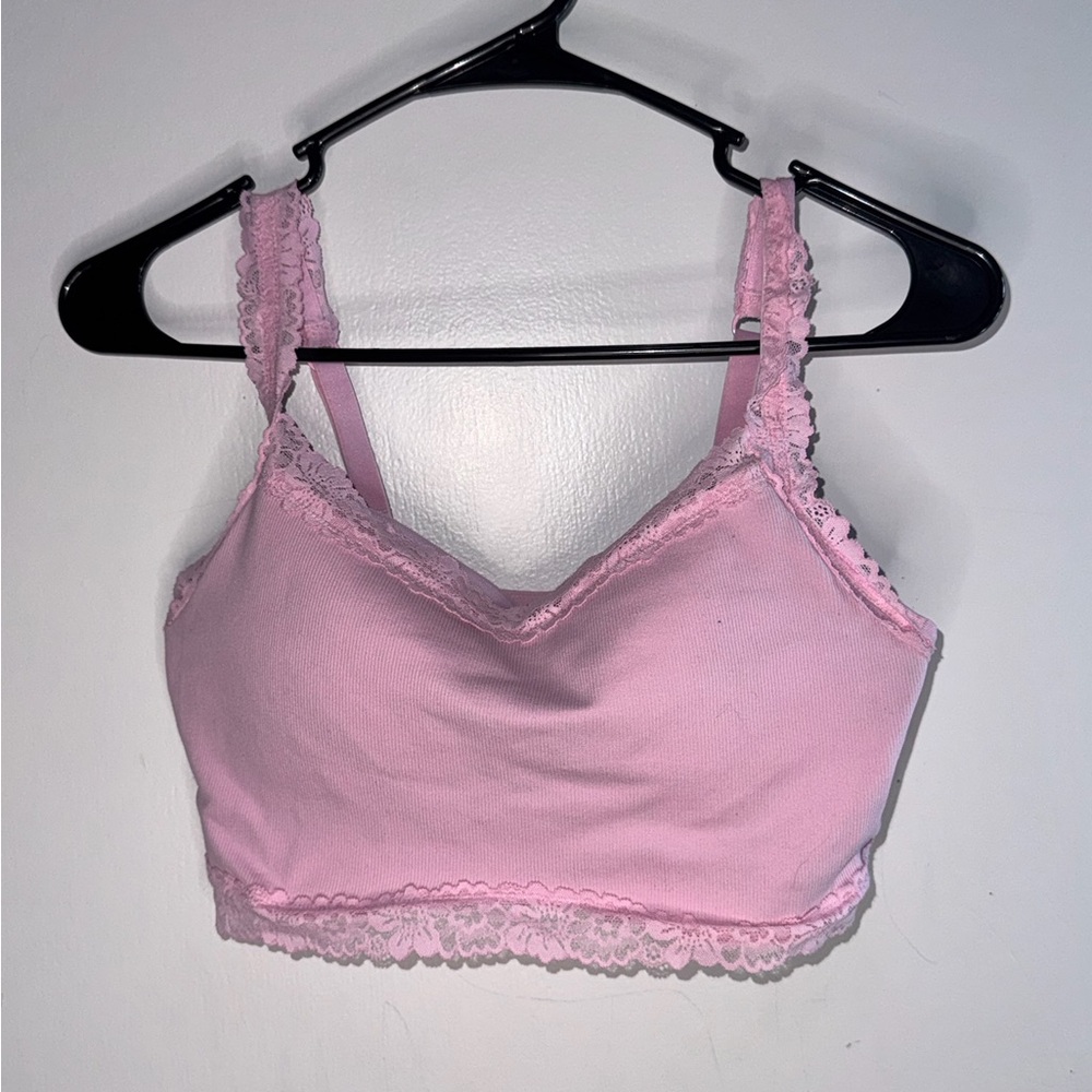 Victoria's Secret Pink Lace-Edged Bralette